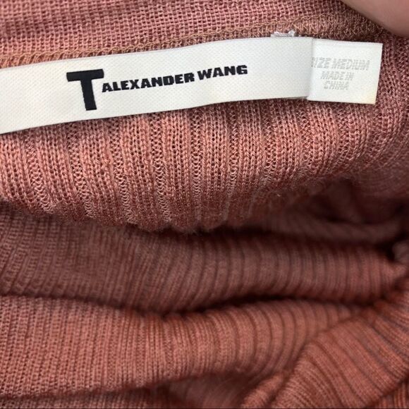T By Alexander Wang Merino wool-blend ribbed top - Picture 12 of 12